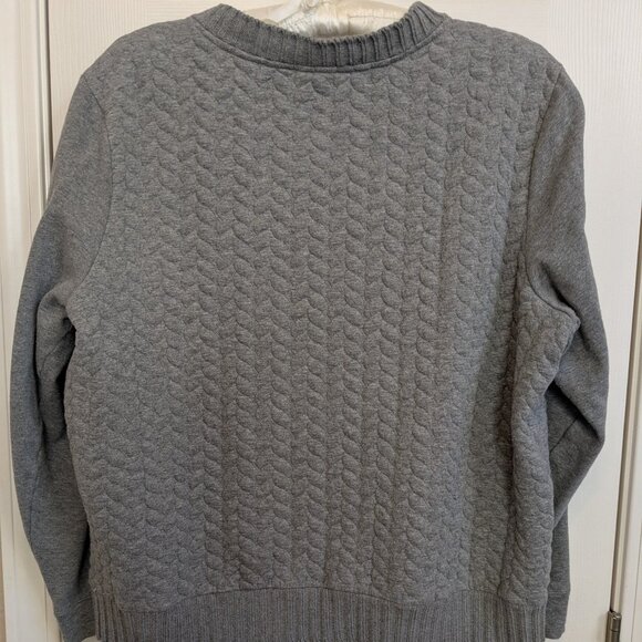 Westbound Gray Cardigan Zip Front Snap Pockets XL - Picture 2 of 12